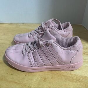 K-Swiss Chesterfield  Pink Leather Sneakers Tennis Shoes , kids size‎ 3